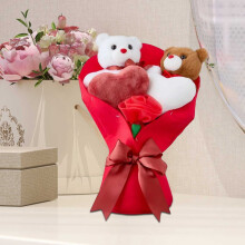 Valentine's Day Plush Bouquet Teddy Bear Flower Romantic