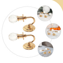 1 Pair Tiny Wall Lamp Model Of Miniature Wall Lights For Dollhouse Decoration For Enhancing Mini House Scenes