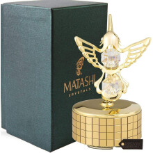 Valentine's Day Gift for Women: Swan Lake Wind-Up Music Box with 24K Gold Plated Crystal Piano Figurine – Tabletop Showpiece