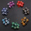 Set di dadi poliedrici Dungeons & Dragons bicolore, 49 pezzi 3