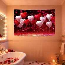 Valentines Day Backdrop, 71x45 Inches Valentines Tapestries for Room Wall Coverings and Home Decor