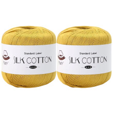 Cotton Yarn for Crocheting & Knitting – Solid Color, Thin, Lightweight, Soft 50g/Roll, Compatible with Type 11