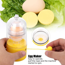 Egg Scrambler Shaker Whisk Hand Powered Golden Egg Maker Eggs Yolk White Mixer Kitchen Gadgets,Egg Scrambler,Eggs Yolk White Mixer