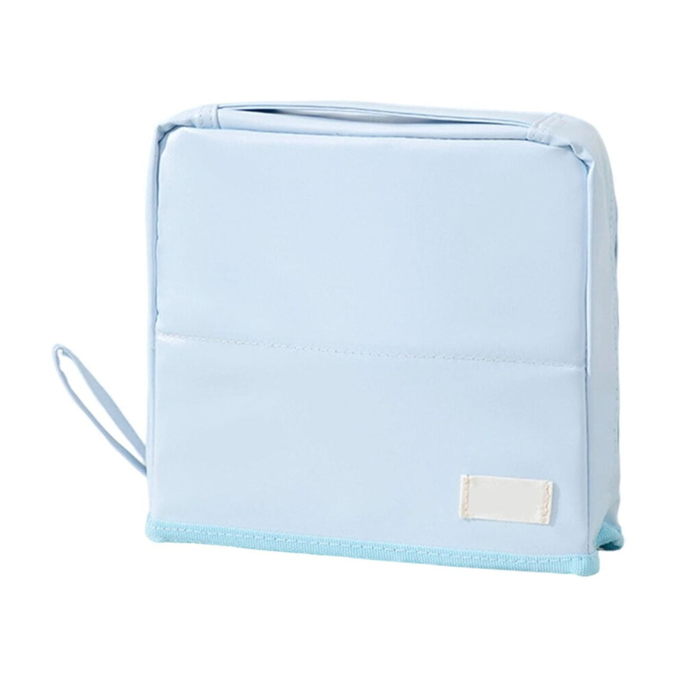 Portable Cosmetic Bag with Mirror & Mesh Ventilation â Stand-Up Travel Makeup Organizer, Multi-Compartment, Compact Storage