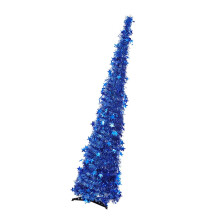 Foldable Artificial Christmas Tree Blue 120 cm
