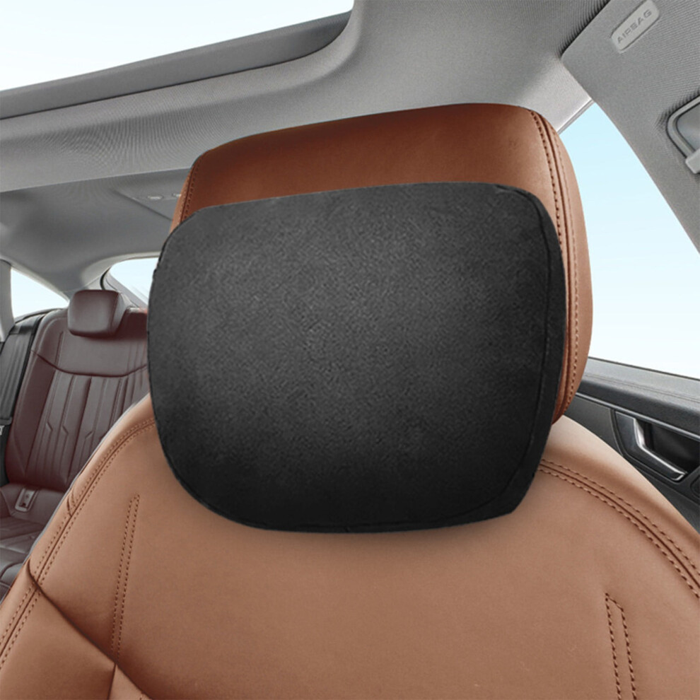 Car Neck Pillow For Headrests, Superfiber Suede, Cotton-Polyester, 11.8X7.5", Refillable & Adjustable Â Compatible With Most Vehicles 9377112574141
