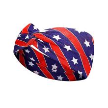 Bandă de păr unisex cu steagul patriotic al SUA pentru femei, bărbați și copii – Bandă de păr de 4 iulie, accesoriu pentru festivaluri și