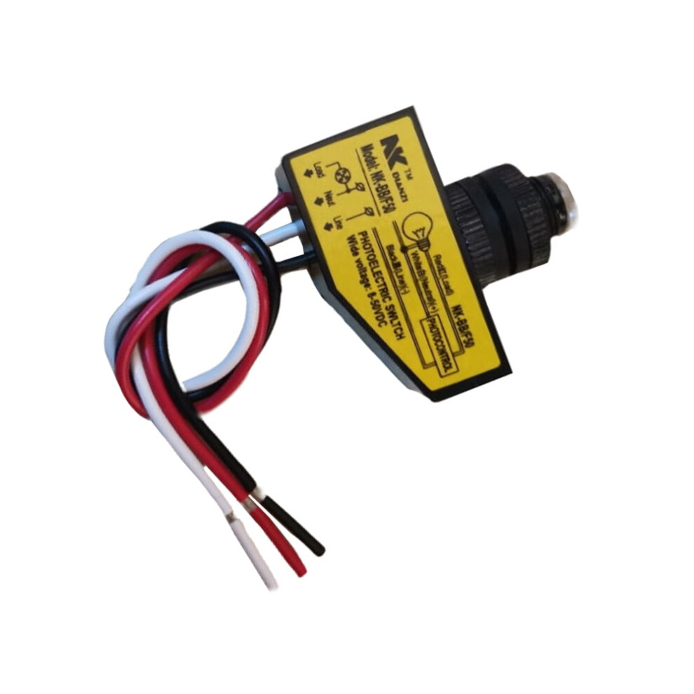 Nk-Bb/F50 Automatic Light Sensor Switch,3.5A Dc12v 24V 36V 48V Light Sensor Control Dusk To Dawn Photocell Switch 9181073488924