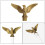 4 Pcs Eagle Flag Pole Freestanding Flagpole Head Topper Decoration 6