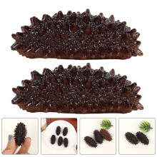 6 mini pepinos de plástico para decoración del hogar, accesorios de fotografía y uso educativo.