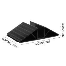 Baby Gate Triangular Base - Black Freestanding Stabilising Bracket, Reinforcing Support for Stair Safety Gates Pet Fences