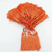 Craft Tassels Fringe Pendants Orange 100 pcs