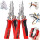 16-in-1 Wire Stripper Twister Tool: Cutter, Puller, Cable Scissors, Voltage Tester, Pliers – Foldable & Professional 1