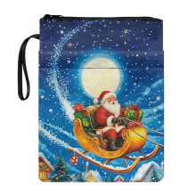 Decorative Polyester Book Cover Organizer Holder, Waterproof Carrying Case for Paperbacks & Notebooks, 11.42 x 8.66 in
