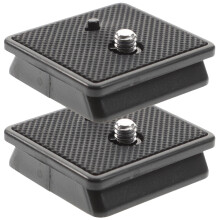 2Pcs Tripod Mounting Plate Camera Adapter with Stable Anti Skid Design for Various Cameras