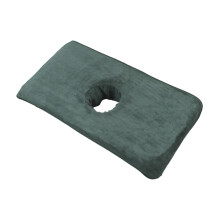 Beauty Bed Sheet Beauty Salon Towel Massage Hole Pad Massage Bed Cover Protector Face Pillow Towel with Hole Lying Down Towel Green