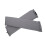 1 Pair Zipper Design Arm Rest Covers Computer - Gray, as described 1