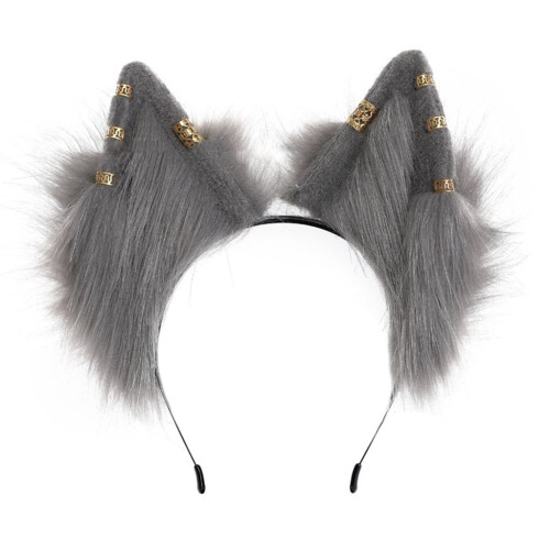 Wolf Ear Headbands Anime Theme Metal Earring