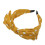 Tiara de bolinhas com laço largo, amarela, para meninas e mulheres. 1