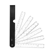 Multifunctional Metric Scale Ruler Folding Engineering Ruler Fan Shaped Scale Ruler for Architecture Quilting and Sewing
