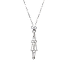 Reglabil gol pietre prețioase piatră suport colier metal cristal cușcă colier lanț plasă pandantiv colier bijuterii fabricare