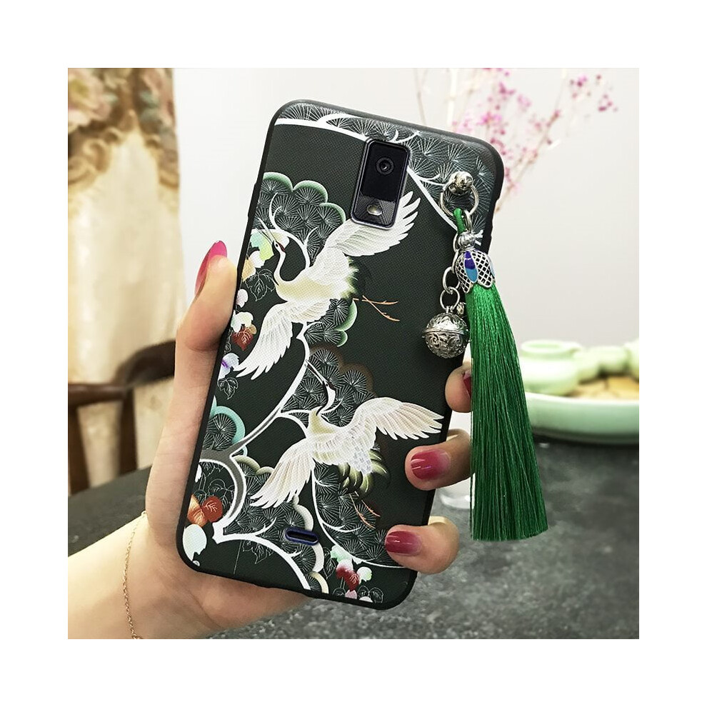 Blu View3/B140dl Phone Case Â Shockproof, Waterproof, Dirt-Resistant Tpu Case With Chinese Style Tassel & Bell, Anti-Dust & Anti-Knock 9181073486609