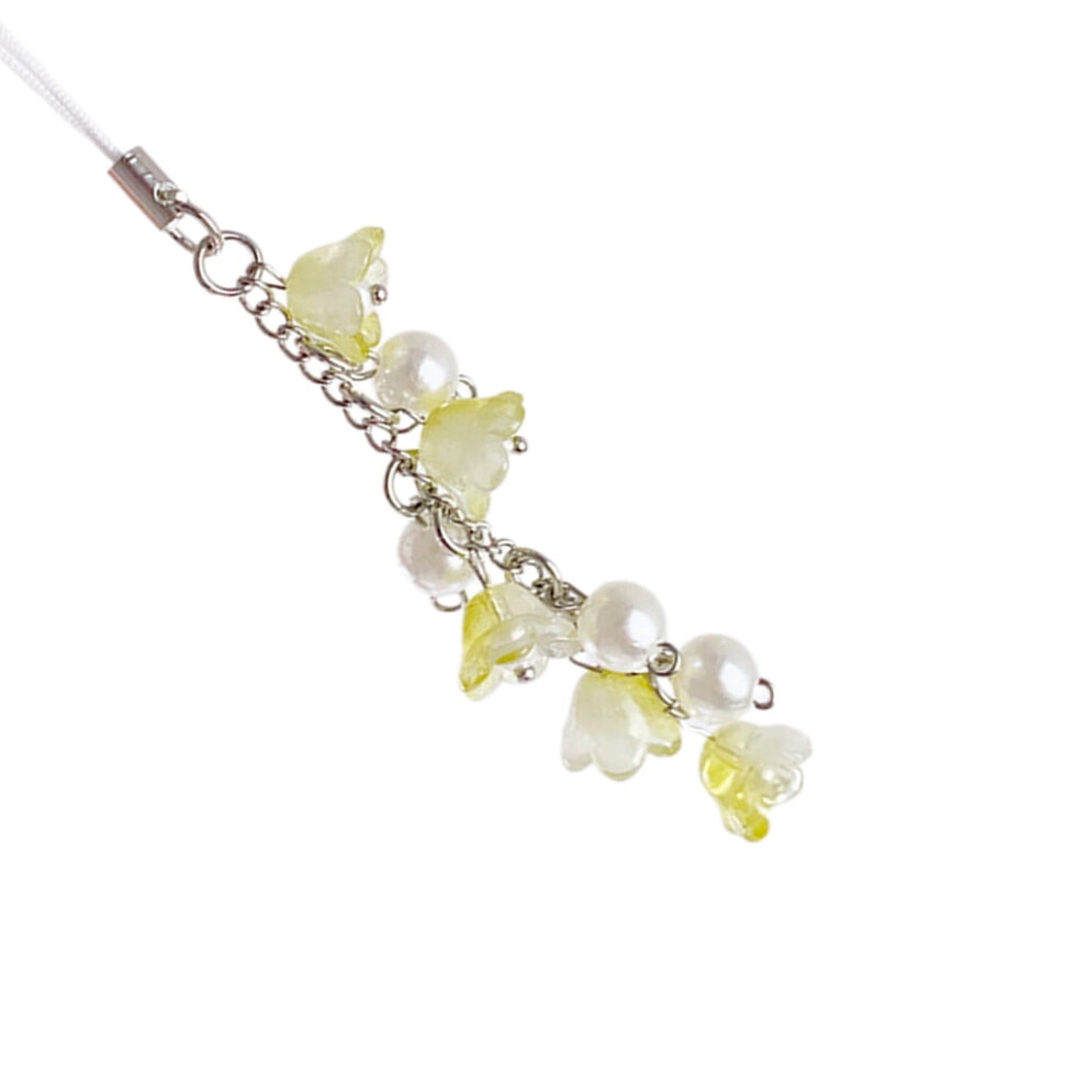 Camera Phone Jewelry Flower Phone Charm Cute Phone Chain Lilys Of The Valley Flower Phone Pendant For Key Card Phone 9065194319117