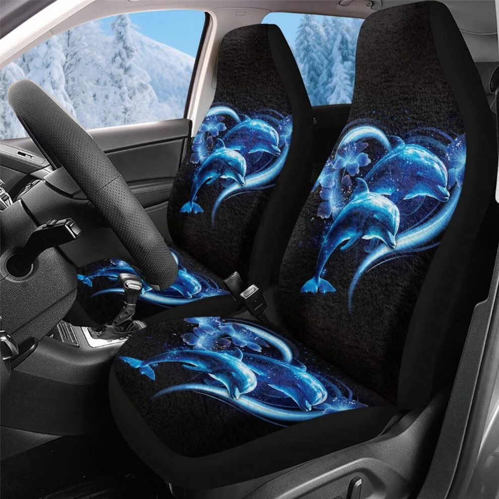 Turtle High-Back Bucket Seat Covers For Front Seats, Compatible With Suvs, Trucks, Sedans, Vans Â Set Of 2 Blue 9065194319322