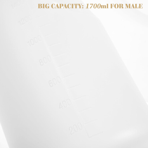 Male Urinal Portable White Plastic 1 Pc 2