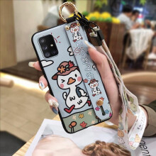 Phone Case Compatible with Samsung Galaxy A71 5G – Dirt-Resistant, Anti-Dust, Soft Silicone, Kickstand, Wrist Strap, Waterproof