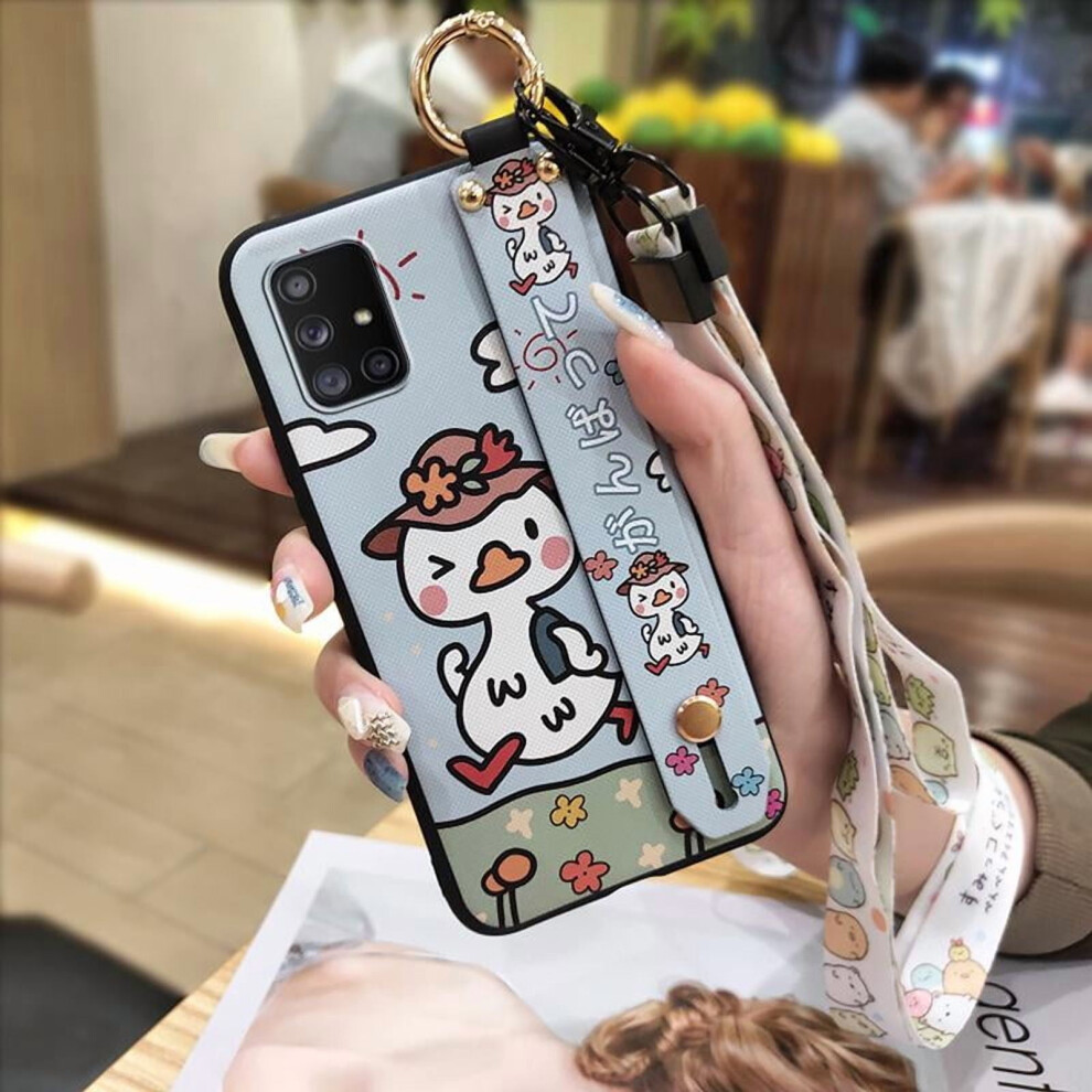 Phone Case Compatible With Samsung Galaxy A71 5G Â Dirt-Resistant, Anti-Dust, Soft Silicone, Kickstand, Wrist Strap, Waterproof 9181073486494