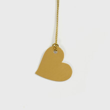Gold Heart Gift Tags Festive Packaging 50 pcs