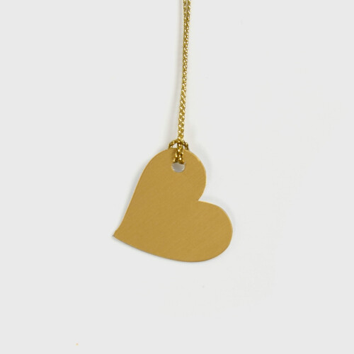 Gold Heart Gift Tags Festive Packaging 50 pcs