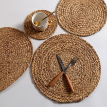 Set de table tissé, set de table naturel, dessous de plat, dessous de tasse, dessous de verre, dessous de plat tressé, isolation thermique, sets de