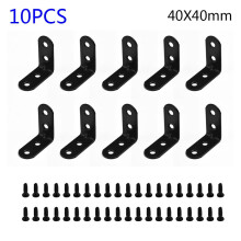 L Shape Shelf Brackets Heavy Duty Metal Cast Iron Wall Mounted Silver Black Right Angle Support Holder Hardware Multi-Functional