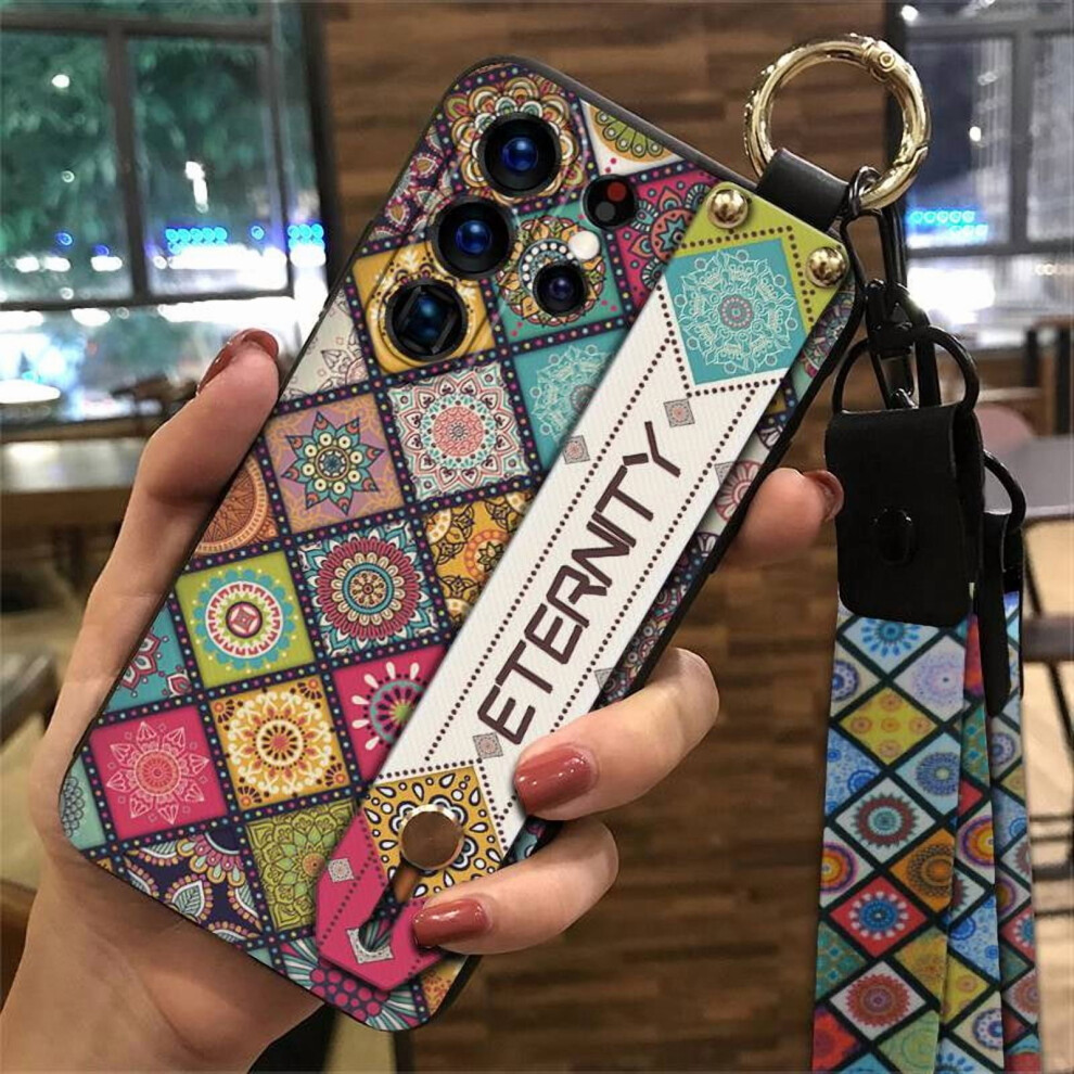 Silicone Phone Case For Samsung Galaxy S25 Ultra – Anti-Knock, Shockproof, Wrist Strap, Ring Lanyard, Dirt-Resistant, Waterproof, Chinese Style 9422877967070