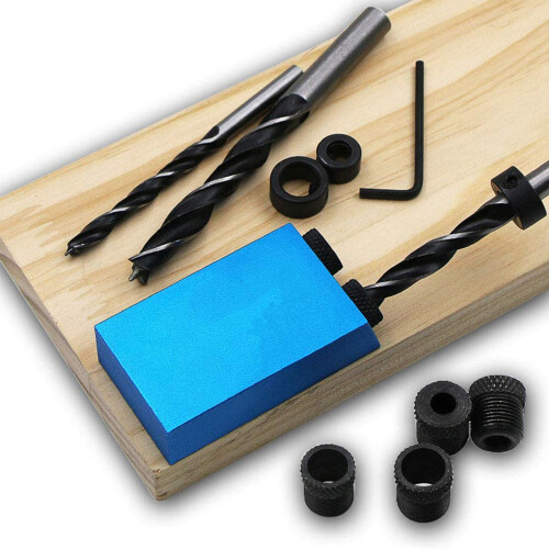 Pocket Hole Jig Kit, Multi-purpose Tool for Making Various Wooden Items with Sharp Cutter Head Ensuring Smooth Operation Without Burrs, Suitable for 2
