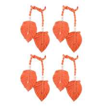 Set of 4 Curtain Tiebacks Leaf Shape Curtain Holdbacks for Home Decoration