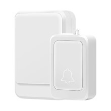 Wireless Doorbell with Flashing Light and Emergency Button