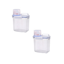 Boîtes de conservation pour céréales et riz, récipients hermétiques en plastique transparent de grande capacité, tasse à mesurer pour le riz,