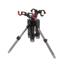 Fishing Rod Tripod Holder, Fishing Rod Holder Accessories, Lightweight Fishing Equipment Pole Stand, Foldable Stand Holder for Yacht Gray Black 39cm