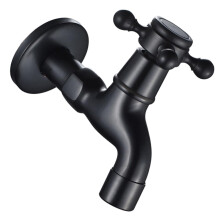 Antique Utility Sink Faucet Durable Wall Mount Tap for Mop Pool Laundry Tub Bathroom Smooth Operation Vintage Design