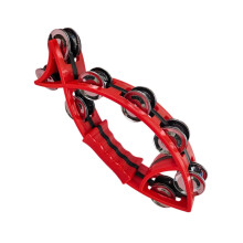 Fish-shaped handheld tambourine double row half moon