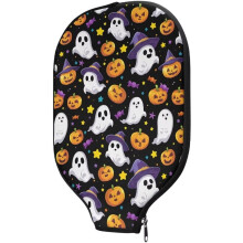 Pickleball Paddle Cover, Washable Pickleball Paddle Cover Unisex Pickleball Racket Cover Paddle Protector,Black Halloween Ghost