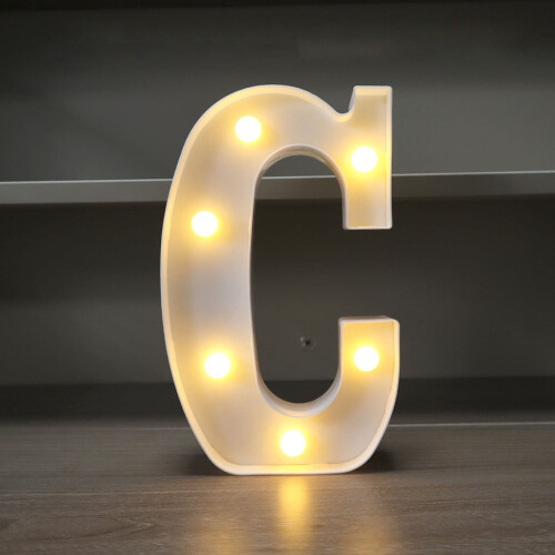 LED-Leuchtbuchstaben – Rosa Glitzer-Nachtlicht 2