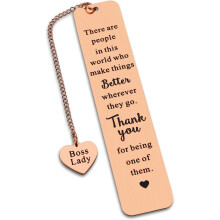 Boss Lady Gifts for Women – Thank You, Birthday, Christmas, Bookmarks – Compatible with Leadership & Mentor Roles