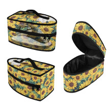 Iron Carry Bag with Handle Portable Garment Steamer Case Durable Sunflower Pattern(Case Only)