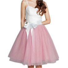 Women's Short Tutu Skirt with Sash Black M