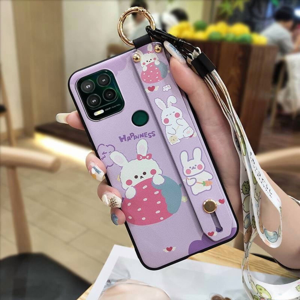 Shockproof Phone Case For Moto G Stylus 5G Â Soft Silicone, Anti-Knock, Dirt-Resistant, Cute Cartoon Design With Lanyard & Wristband 9181073489426