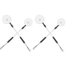 2 Pieces Telescopic Fishing Net Sand Toys Seashells Kit Rake